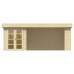 Blokhut Megamodern 200 + 375 x 300 cm onbehandeld