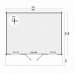 Blokhut Viggo 500 x 380 + 100 cm