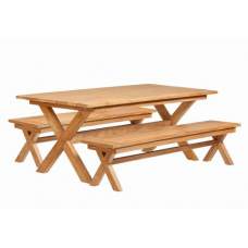 Picknickset luxe teak Roquefort 200 x 100 x 75 cm Picknickset luxe teak Roquefort 200 x 100 x 75 cm