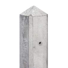 Betonpaal diamantkop wit/grijs 10 x 10 x 180 cm hoekpaal