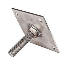 Hoogteverstelling RVS 10 x 10 cm Hoogteverstelling RVS 10 x 10 cm
