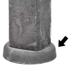 Wegzakpreventie betonpalen en betonpoeren
