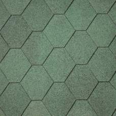 Dakshingles hexagonaal groen Dakshingles hexagonaal groen