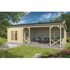 Blokhut Avon 300 + 500 x 400 cm Blokhut Avon 300 + 500 x 400 cm