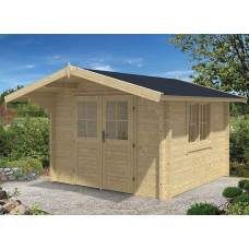 Blokhut Lennart 300 x 300 + 90 cm Blokhut Lennart 300 x 300 + 90 cm