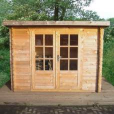 Blokhut aanbieding Eibert 290 x 290 cm Blokhut aanbieding Eibert 290 x 290 cm