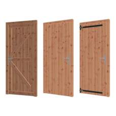 Lariks/Douglas enkele opgeklampte deur 86,4 x 199,6 cm 42.7961