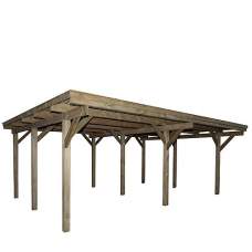 Carport vuren dubbel 709 x 502 x 240 cm 12215 Carport vuren dubbel 709 x 502 x 240 cm 12215