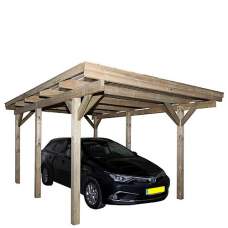 Carport vuren enkel 378 x 502 x 240 cm 12214 Carport vuren enkel 378 x 502 x 240 cm 12214