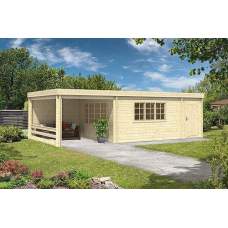 Blokhut Benny 420 + 150 + 280 x 420 cm Blokhut Benny 420 + 150 + 280 x 420 cm
