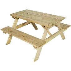 Kinderpicknicktafel Vuren 90 x 52 x 90 cm 132972 Kinderpicknicktafel Vuren 90 x 52 x 90 cm 132972