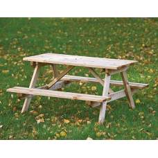 Kinderpicknicktafel geïmpregneerd grenen 100 x 100 x 56 cm