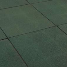 Rubberen tegel 50 x 50 x 2,5 cm groen Rubberen tegel 50 x 50 x 2,5 cm groen