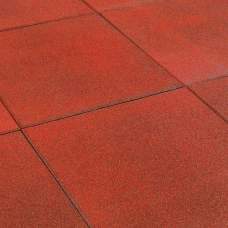 Rubberen tegel 50 x 50 x 2,5 cm rood Rubberen tegel 50 x 50 x 2,5 cm rood
