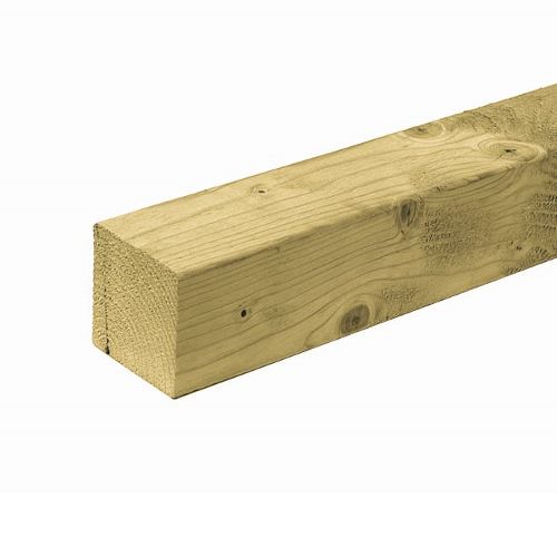 grond Toerist gekruld Tuinpaal geïmpregneerd vuren 14 x 14 cm