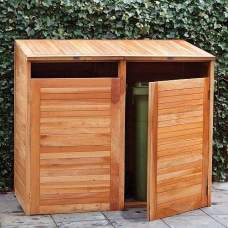 Containerberging dubbel hardhout 150 x 75 x 135 cm