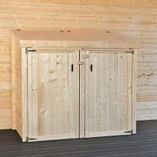 Container ombouw dubbel onbehandeld vuren 168 x 90 x 150 cm Container ombouw dubbel onbehandeld vuren 168 x 90 x 150 cm