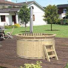 Hottub vurenhout met interne kachel