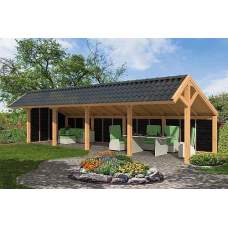 Lariks / Douglas overkapping Dwingeloo type 14 980 x 410 x 325 cm Lariks / Douglas overkapping Dwingeloo type 14 980 x 410 x 325 cm