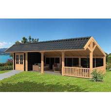 Lariks / Douglas overkapping Dwingeloo type 15 980 x 410 x 325 cm Lariks / Douglas overkapping Dwingeloo type 15 980 x 410 x 325 cm