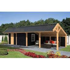 Lariks / Douglas overkapping Dwingeloo type 17 980 x 410 x 325 cm Lariks / Douglas overkapping Dwingeloo type 17 980 x 410 x 325 cm