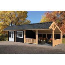 Lariks / Douglas overkapping Dwingeloo type 18 980 x 410 x 325 cm Lariks / Douglas overkapping Dwingeloo type 18 980 x 410 x 325 cm