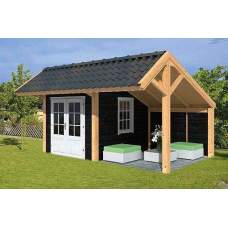 Lariks / Douglas overkapping Dwingeloo type 5 500 x 410 x 325 cm Lariks / Douglas overkapping Dwingeloo type 5 500 x 410 x 325 cm