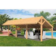 Lariks / Douglas overkapping Dwingeloo type 7 740 x 410 x 325 cm Lariks / Douglas overkapping Dwingeloo type 7 740 x 410 x 325 cm