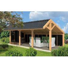 Lariks / Douglas overkapping Dwingeloo type 8 740 x 410 x 325 cm Lariks / Douglas overkapping Dwingeloo type 8 740 x 410 x 325 cm