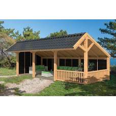 Lariks / Douglas overkapping Dwingeloo type 10 740 x 410 x 325 cm Lariks / Douglas overkapping Dwingeloo type 10 740 x 410 x 325 cm