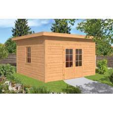 Lariks / Douglas DHZ plat dak Ruurlo 400 x 400 x 266 cm Lariks / Douglas DHZ plat dak Ruurlo 400 x 400 x 266 cm