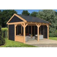Lariks / Douglas overkapping Leggeloo type 3 500 x 410 x 350 cm Lariks / Douglas overkapping Leggeloo type 3 500 x 410 x 350 cm
