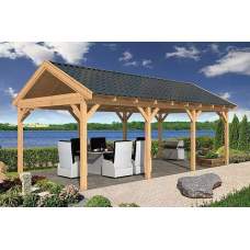 Lariks / Douglas overkapping Leggeloo type 7 740 x 410 x 350 cm Lariks / Douglas overkapping Leggeloo type 7 740 x 410 x 350 cm