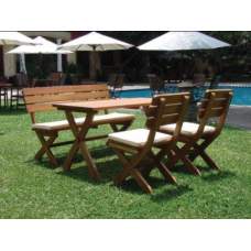 Hardhouten Tuinset Flintstone Hardhouten Tuinset Flintstone