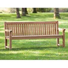 Parkbank Norwich teak met 2 poten 180 x 91 cm