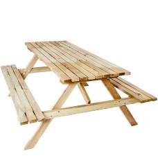 Grenen picknicktafel 79 x 180 x 150 cm 22017 Grenen picknicktafel 79 x 180 x 150 cm 22017