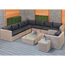 Wicker loungeset Furore bruin Wicker loungeset Furore bruin