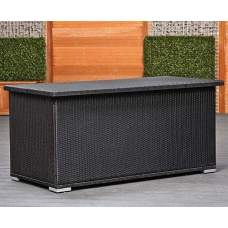 Wicker kussenbox Arcachon zwart Wicker kussenbox Arcachon zwart