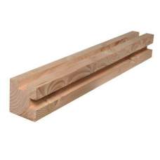 Gleufpaal douglas geschaafd 9,5 x 9,5 x 300 cm hoekpaal 132909 Gleufpaal douglas geschaafd 9,5 x 9,5 x 300 cm hoekpaal 132909