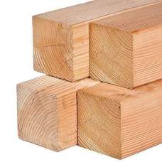 Tuinpaal lariks/douglas geschaafd 6,5 x 6,5 x 300 cm
