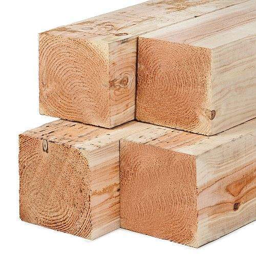 Paal Lariks Douglas Bezaagd 15 X 15 X 300 Cm