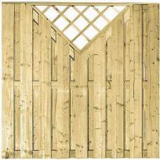 Tuinscherm geïmpregneerd verticaal 180 x 180 cm 103295 Tuinscherm geïmpregneerd verticaal 180 x 180 cm 103295