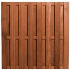 Tuinscherm bangkirai verticaal recht 180 x 180 cm 103390 Tuinscherm bangkirai verticaal recht 180 x 180 cm 103390