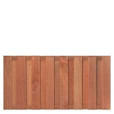 Tuinscherm aanbieding 14 mm hardhout 90 x 180 cm recht Tuinscherm aanbieding 14 mm hardhout 90 x 180 cm recht