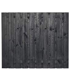 RESTPARTIJ Tuinscherm Stuttgart zwartgespoten 150 x 180 cm recht