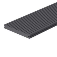 Composiet loopdekdeel breed massief zwart 2,3 x 19,6 cm 103155