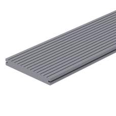 Composiet loopdekdeel breed massief lichtgrijs 2,3 x 19,6 cm 103154