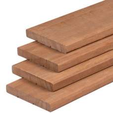 Vlonderplank Kapur glad geschaafd 2,7 x 19 x 365 cm Vlonderplank Kapur glad geschaafd 2,7 x 19 x 365 cm