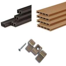 Composiet vlonder compleet naturel Composiet vlonder compleet naturel