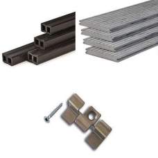 Composiet vlonder compleet massief oud grijs Composiet vlonder compleet massief oud grijs